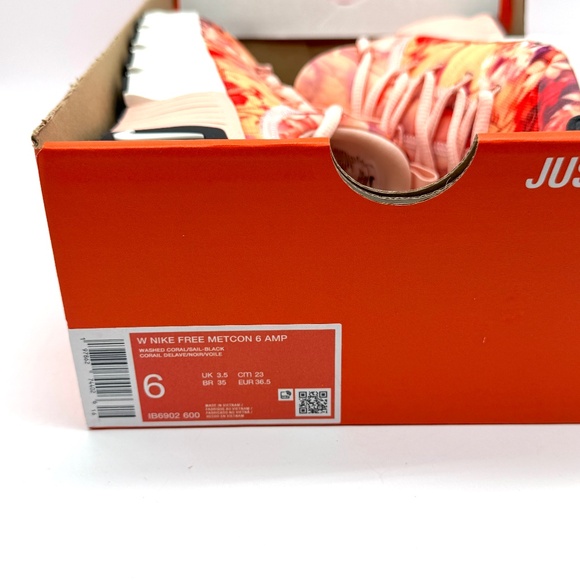 Nike Womens Free Metcon 6 Amp Washed Coral Sz 6 New Sneaker IB6902-600 - Picture 10 of 11